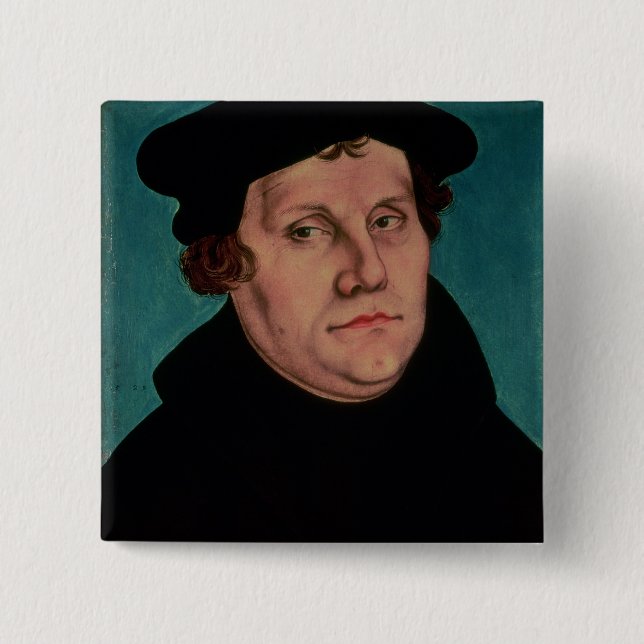 Porträt von Martin Luther, 1529 Button (Vorderseite)