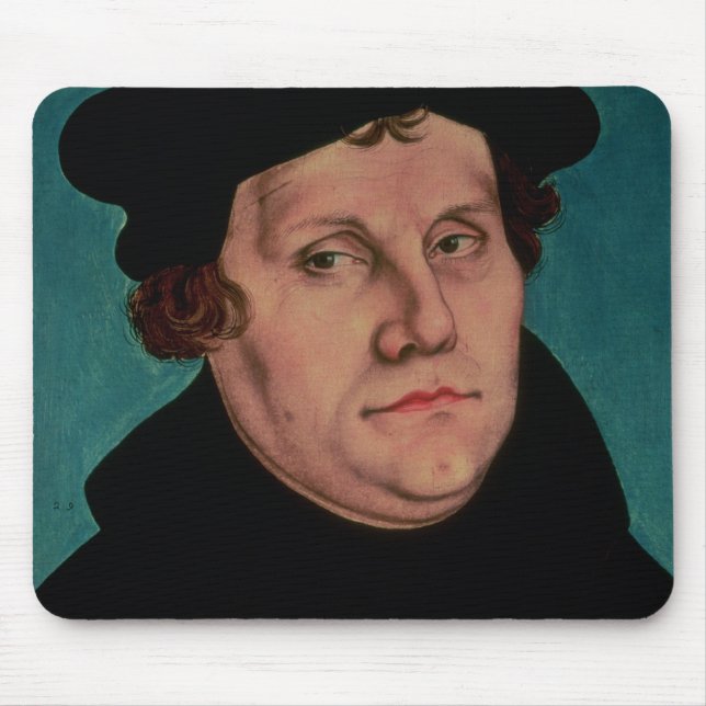 Porträt von Martin Luther, 1529 Mousepad (Vorne)