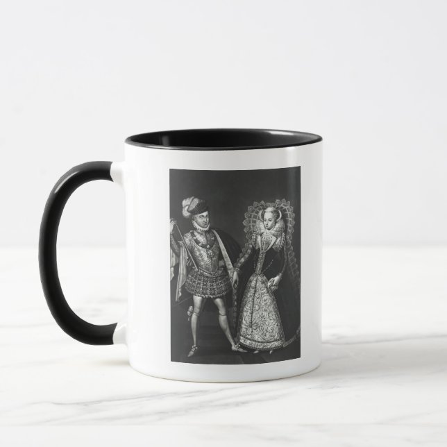 Porträt von Mary-Königin der Schotten Tasse (Links)