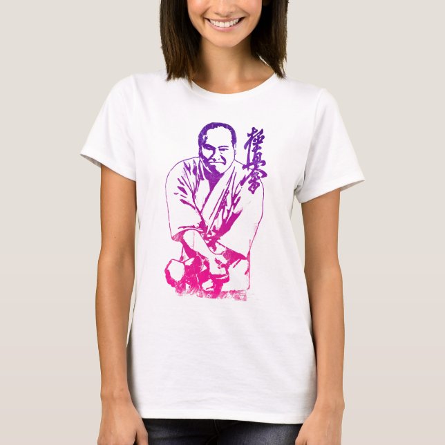 Porträt von Masutatsu Oyama T-Shirt (Vorderseite)