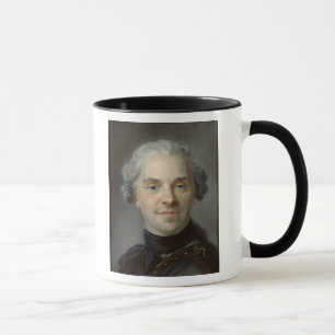 Porträt von Maurice, Comte de Saxe 1747 Tasse