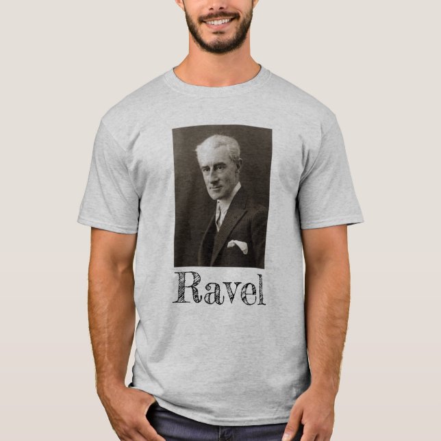 Porträt von Maurice Ravel (C. 1925) T-Shirt (Vorderseite)