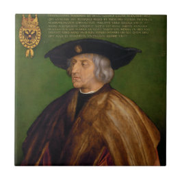 Porträt von Maximilian I durch Albrecht Durer Fliese