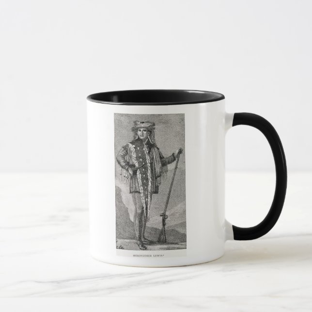 Porträt von Meriwether Lewis graviert Tasse (Rechts)
