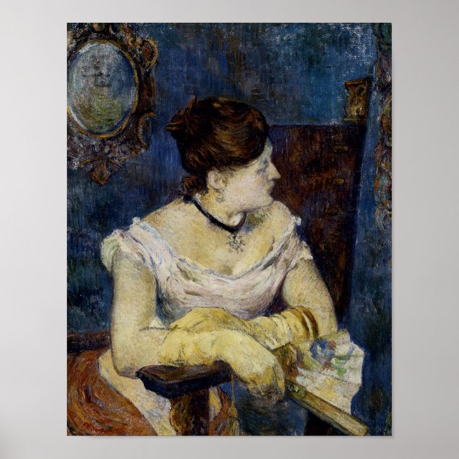 Porträt von Mette Gauguin, der Ehefrau des Künstle Poster (Vorne)