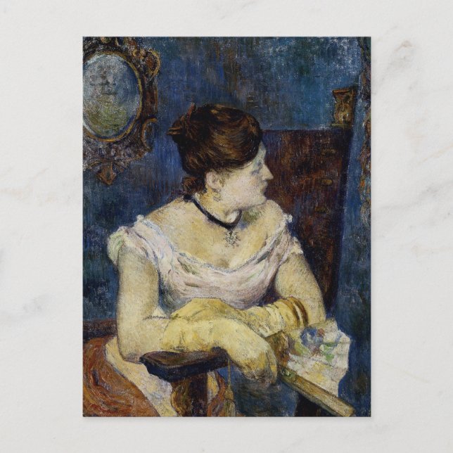 Porträt von Mette Gauguin, der Ehefrau des Künstle Postkarte (Vorderseite)
