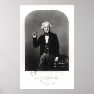 Porträt von Michael Faraday Poster