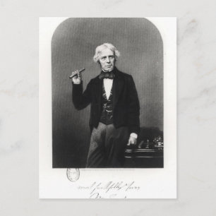 Porträt von Michael Faraday Postkarte