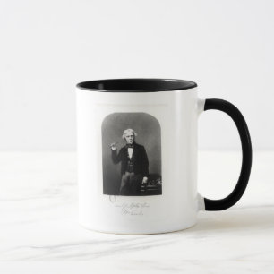Porträt von Michael Faraday Tasse