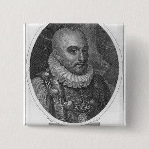 Porträt von Michel de Montaigne Button