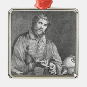 Porträt von Michel de Nostradame Ornament Aus Metall