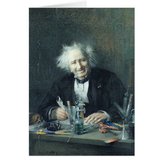 Porträt von Michel-Eugene Chevreul 1888 Karte