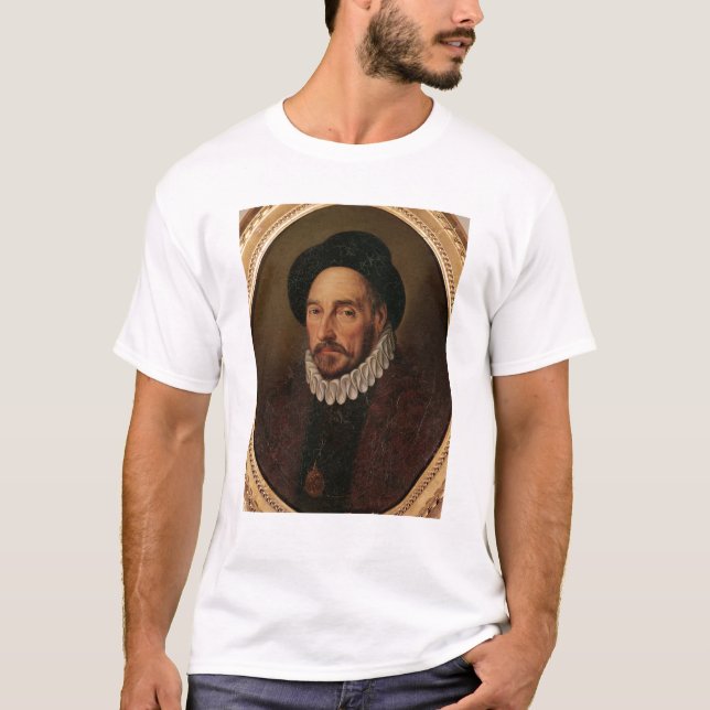 Porträt von Michel Eyquem de Montaigne T-Shirt (Vorderseite)