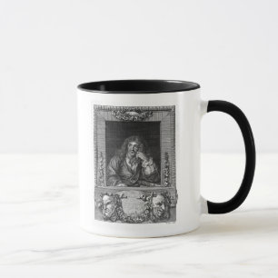Porträt von Moliere Tasse