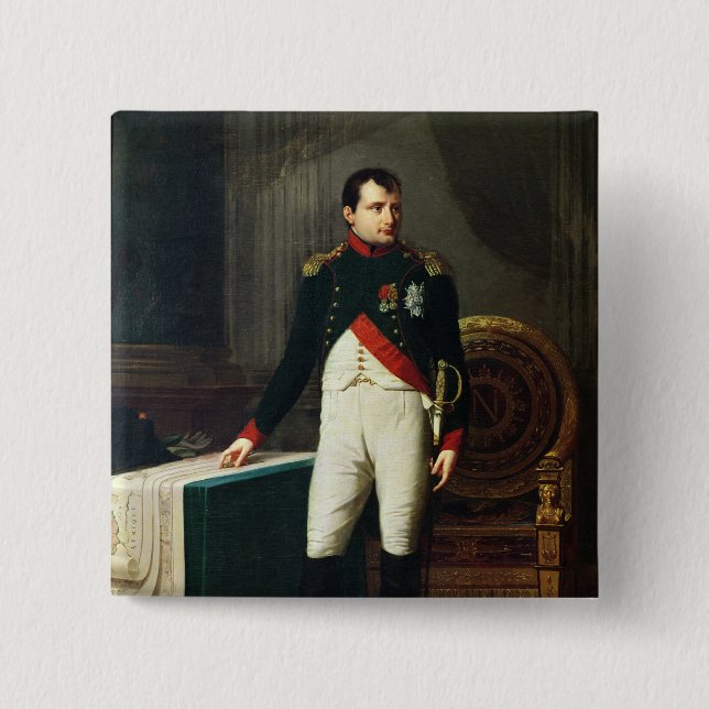 Porträt von Napoleon Bonaparte 1809 Button (Vorderseite)