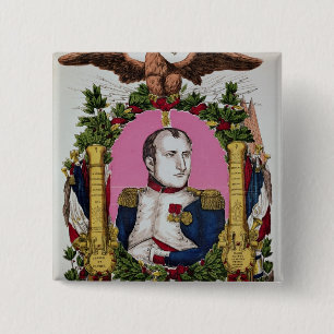 Porträt von Napoleon I im Kampf von Button