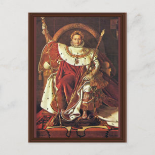 Porträt von Napoleon I. von Ingres Jean Auguste Do Postkarte