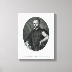 Porträt von Niccolo Machiavelli Leinwanddruck