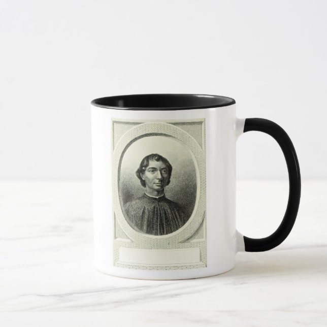 Porträt von Niccolo Machiavelli Tasse (Rechts)