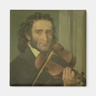Porträt von Niccolo Paganini Magnet