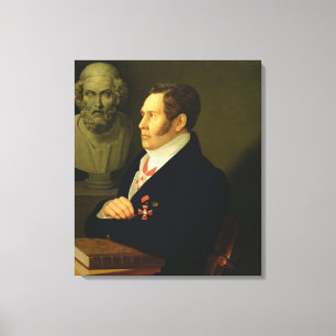 Porträt von Nikolay Gnedich, 1839 Leinwanddruck