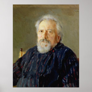 Porträt von Nikolay Leskov Poster