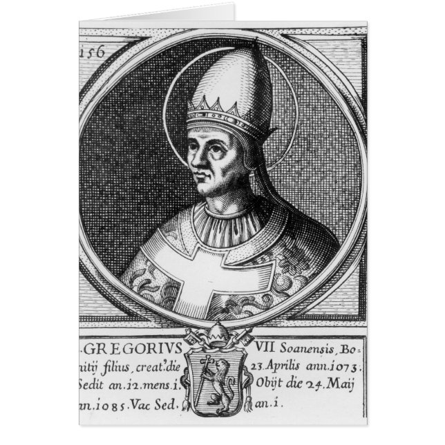 Porträt von Papst Gregory VII (Vorne)