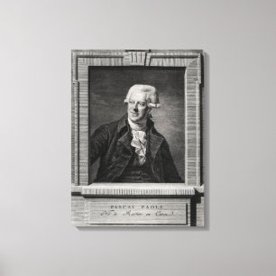 Porträt von Pascal Paoli Leinwanddruck