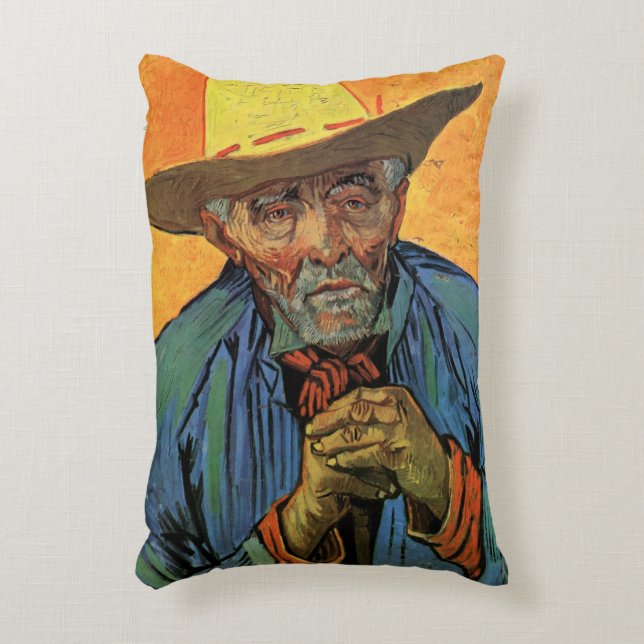 Porträt von Patience Escalier von Vincent van Gogh Dekokissen (Vorderseite(Vertikal))