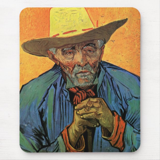 Porträt von Patience Escalier von Vincent van Gogh Mousepad (Vorne)
