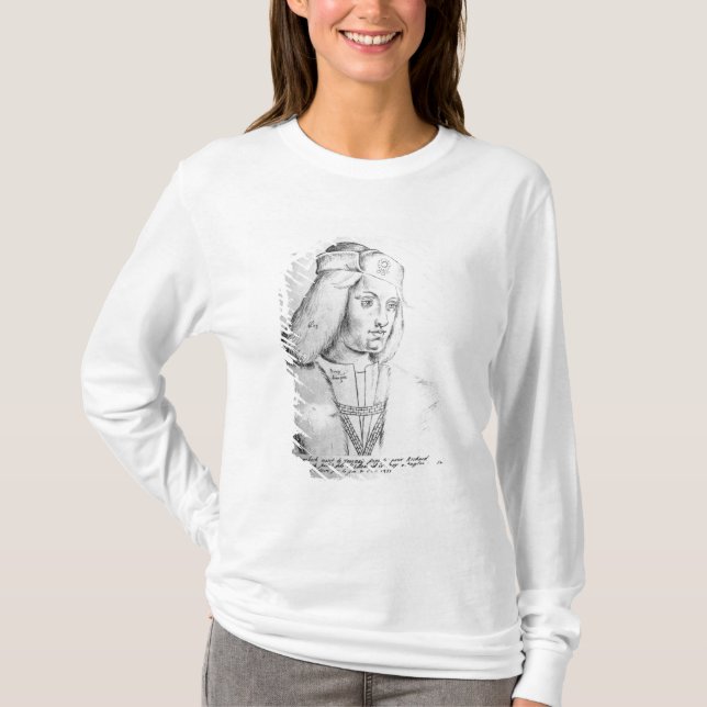 Porträt von Perkin Warbeck T-Shirt (Vorderseite)