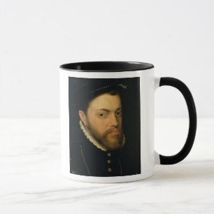 Porträt von Philip II von Spanien Tasse