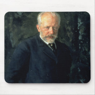Porträt von Piotr Ilyich Tchaikovsky Mousepad