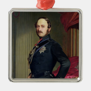 Porträt von Prinzen Albert (1819-61) 1859 (Öl au Silbernes Ornament