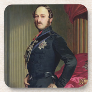 Porträt von Prinzen Albert (1819-61) 1859 (Öl auf Untersetzer