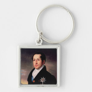 Porträt von Prinzen Sergej Golitsyn, Posten 1828 Schlüsselanhänger