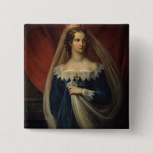 Porträt von Prinzessin Charlotte von Preussen Button