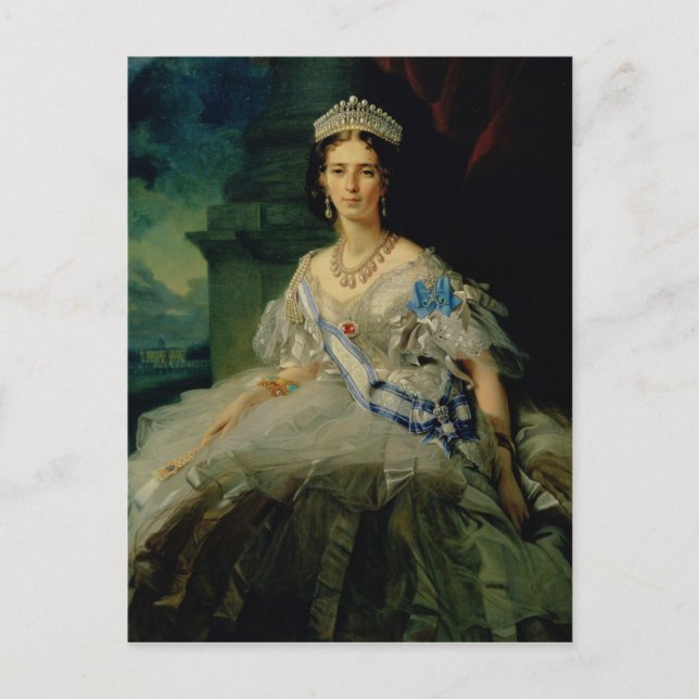 Porträt von Prinzessin Tatiana Alexanrovna Postkarte (Vorderseite)