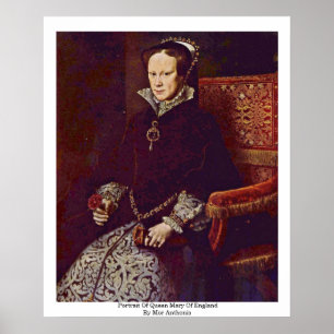 Porträt von Queen Mary von England durch MOR Poster