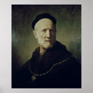 Porträt von Rembrandts Vater Poster
