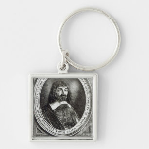 Porträt von Rene Descartes, 1644 Schlüsselanhänger