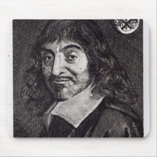 Porträt von Rene Descartes Mousepad