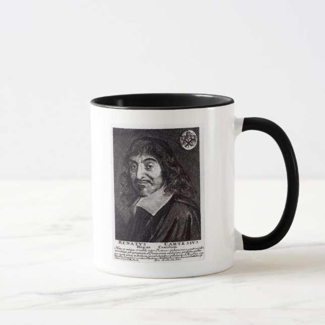 Porträt von Rene Descartes Tasse (Rechts)