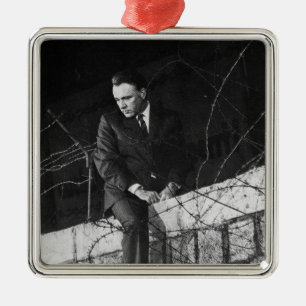 Porträt von Richard Burton Silbernes Ornament