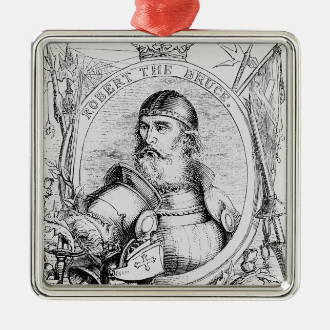 Porträt von Robert der Bruce Ornament Aus Metall (Vorne)