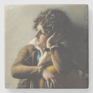 Porträt von Romainville-Trioson, 1800 Steinuntersetzer
