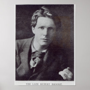 Porträt von Rupert Brooke Poster