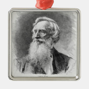 Porträt von Samuel Morse Ornament Aus Metall