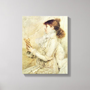 Porträt von Sarah Bernhardt Leinwanddruck