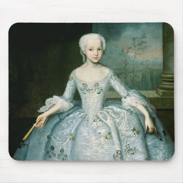 Porträt von Sarah Eleonor Fermor 1749-50 Mousepad (Vorne)